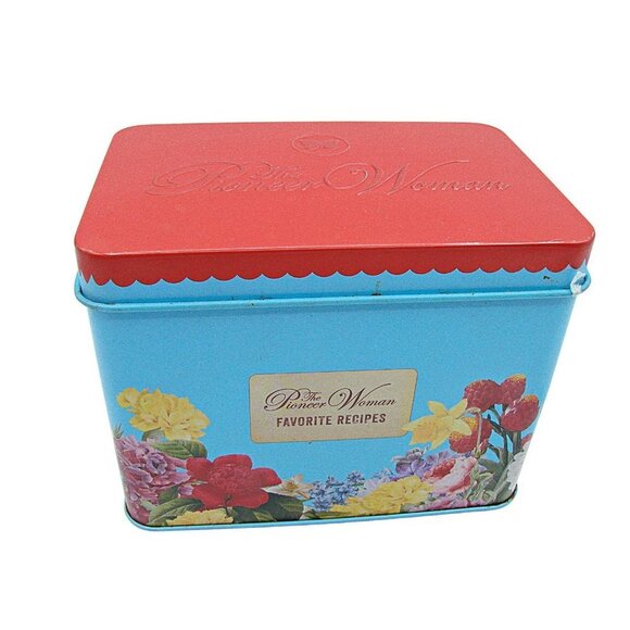 The Pioneer Woman 100 Favorite Recipes Box Tin 2018 Tabs Blanks Ree Drummond - Picture 1 of 12